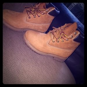 Timberland construction boots